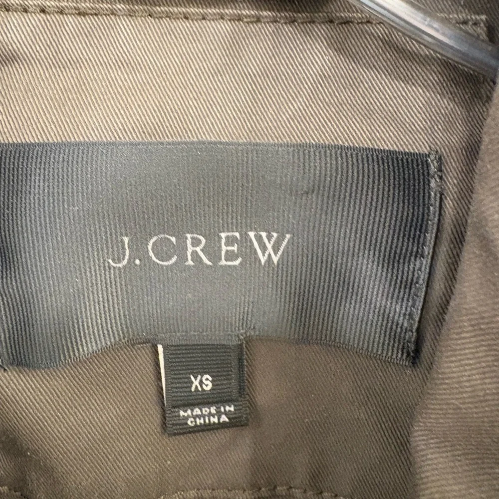 J. Crew Downtown Olive Green Utility Waxed Field Jacket Size XS